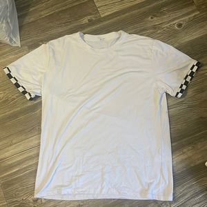 Large white checkered SHEIN men’s shirt